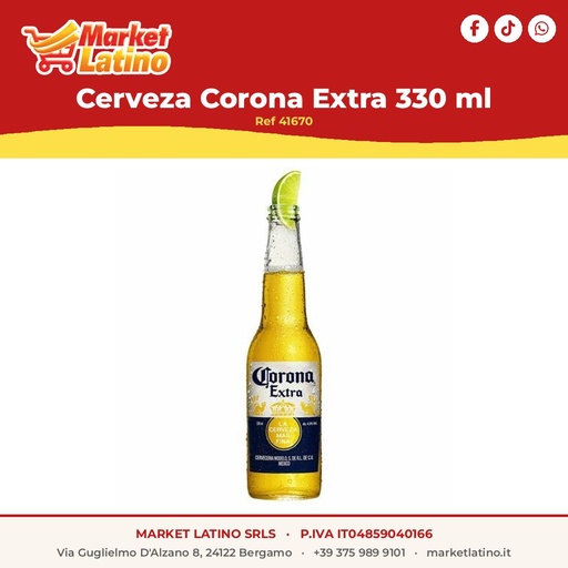 [41670] Cerveza Corona Extra 330 ml