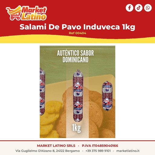 [00404] Salami Di Tacchino Induveca 1kg