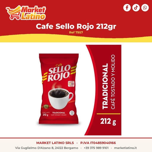 [7957] Caffè Sello Rojo 212gr