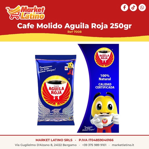 [7008] Caffè Macinato Aguila Roja 250gr