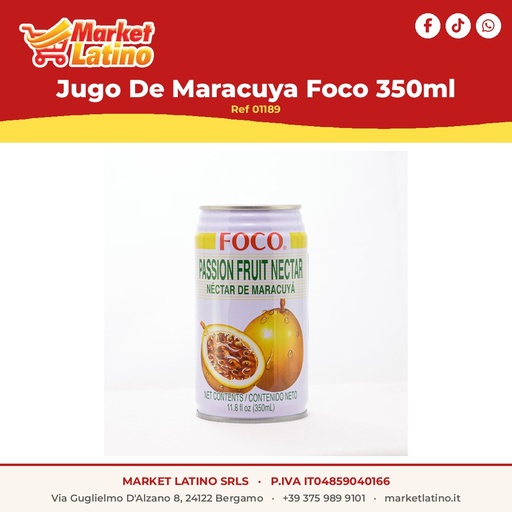 [01189] Succo di Passiflora Foco 350ml