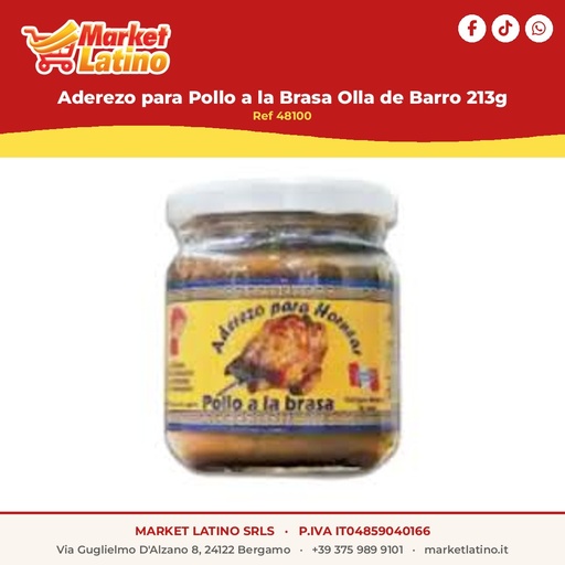 [48100] Condimento per Pollo alla Brace Pentola di Terracotta 213g