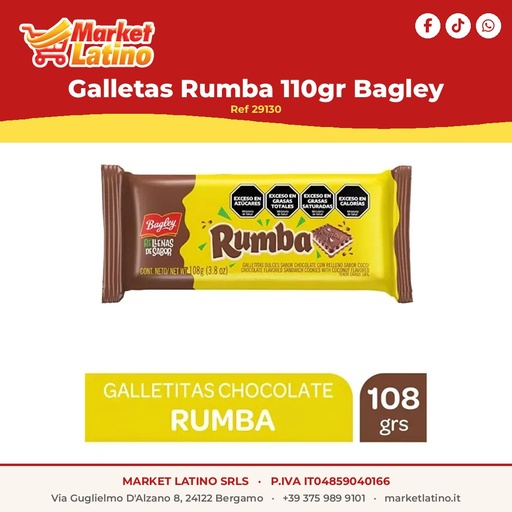 [29130] Galletas Rumba 110gr Bagley