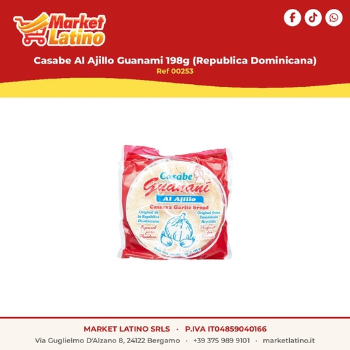 [00253] Casabe Al Aglio Guanami 198g (Repubblica Dominicana)