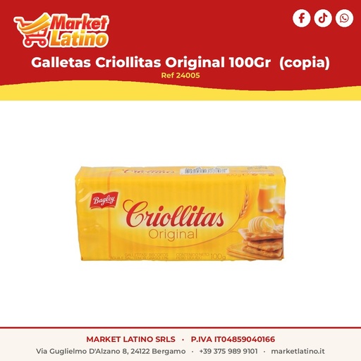 [24005] Biscotti Criollitas Original 100Gr (copia)