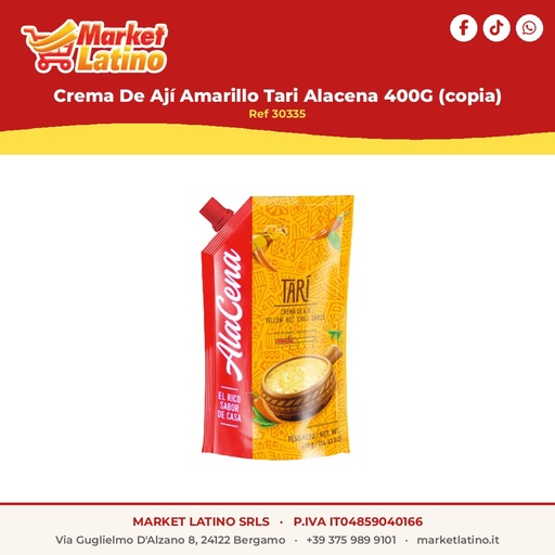 [30335] Crema Di Peperoncino Giallo Tari Alacena 400G