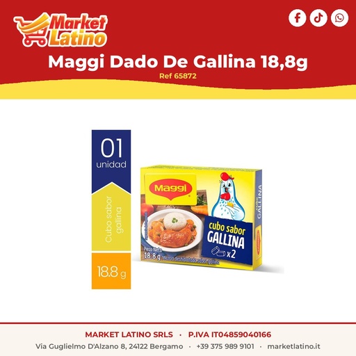 [65872] Maggi Dado Di Pollo 18,8g
