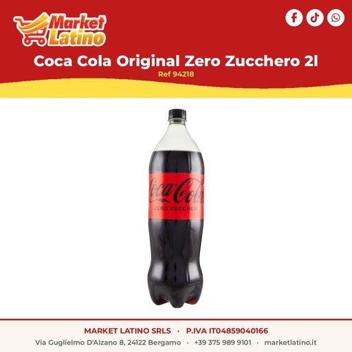 [94218] Coca Cola Original Zero Zucchero 2l