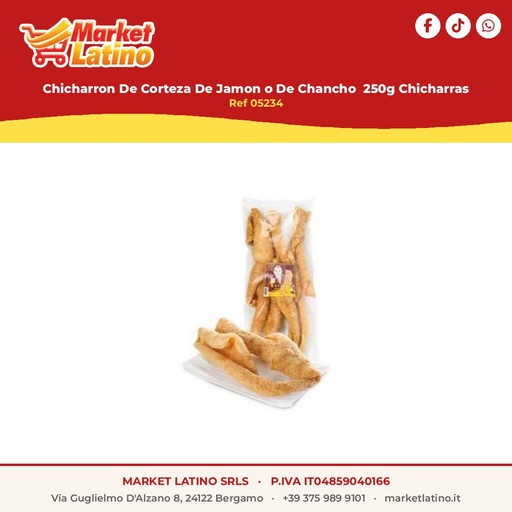 [05234] Chicharron De Corteza De Jamon o De Chancho  250g Chicharras