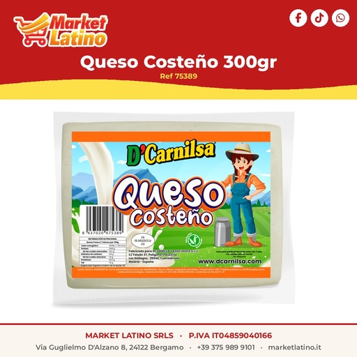 [75389] Formaggio Costeño 300gr