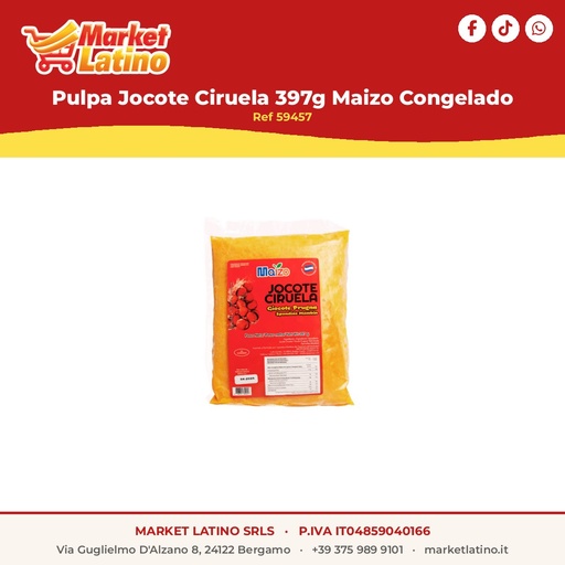 [59457] Pulpa Jocote Ciruela 397g Mais Congelato