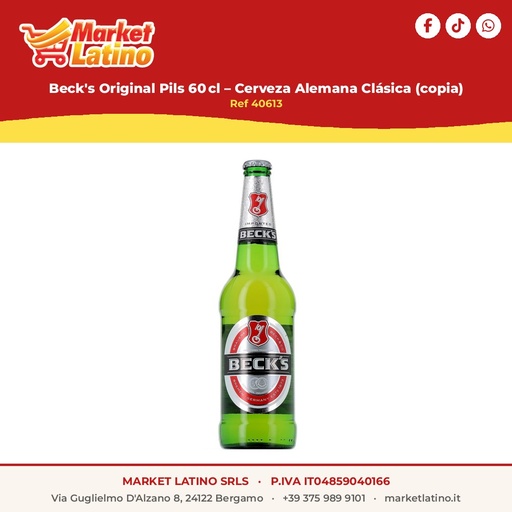 [40613] Beck's Original Pils 60 cl – Birra Tedesca Classica (copia)