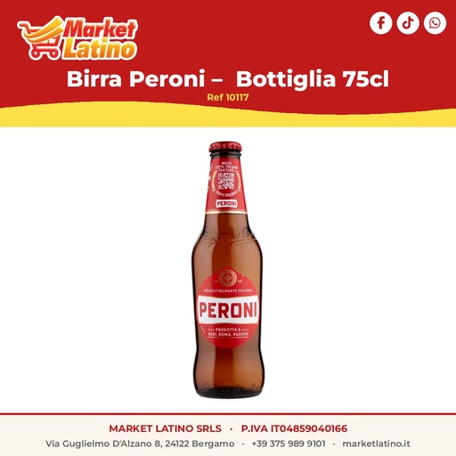 [10117] Birra Peroni –  Bottiglia 75cl