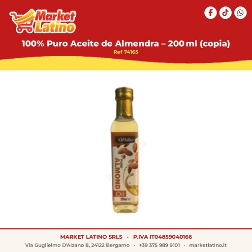 [74165] 100% Puro Olio di Mandorla – 200 ml (copia)