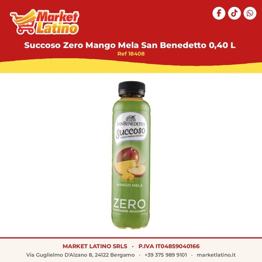 [18408] Succoso Zero Mango Mela San Benedetto 0,40 L