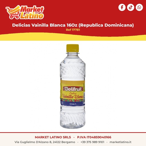 [17781] Delicias Vainilla Blanca 16Oz (Republica Dominicana)