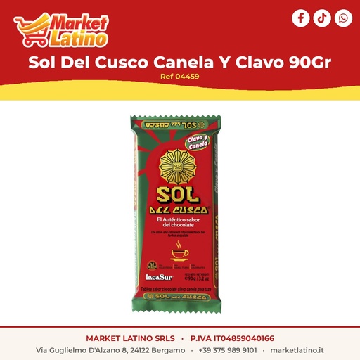[04459] Sol Del Cusco Cannella E Chiodo Di Garofano 90Gr