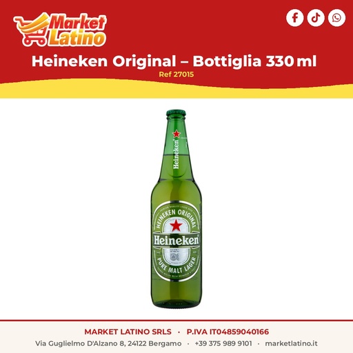 [27015] Heineken Original – Bottiglia 330 ml