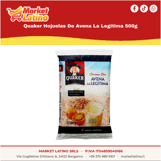 Quaker Hojuelas De Avena La Legitima 500g