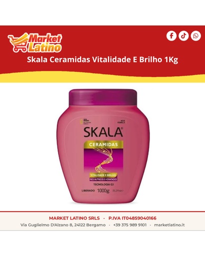 [04904] Skala Ceramidas Vitalidade E Brilho 1Kg
