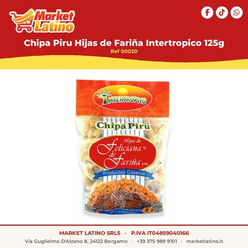 [00020] Chipa Piru Hijas di Farina Intertropico 125g