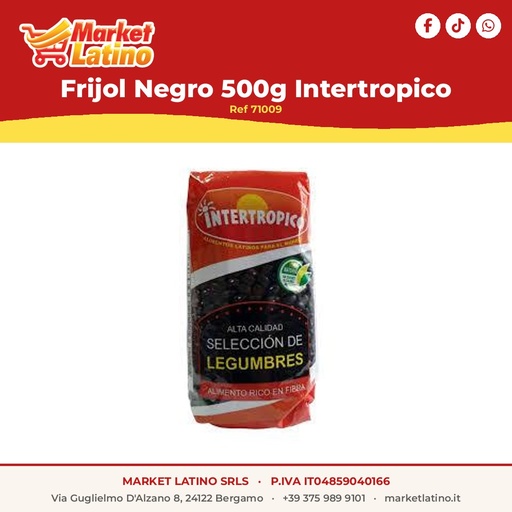 [71009] Fagioli Neri 500g Intertropico