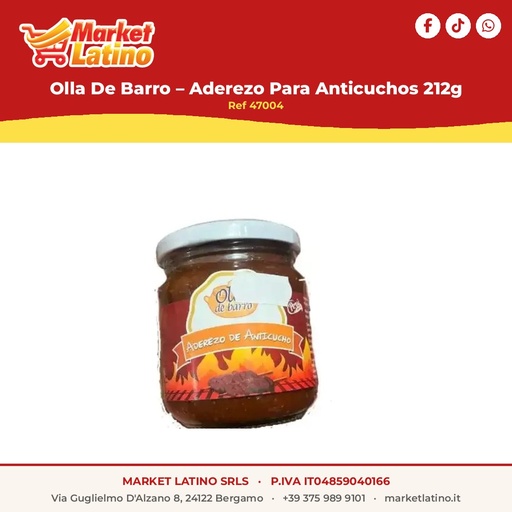 [47004] Olla De Barro – Condimento Per Anticuchos 212g