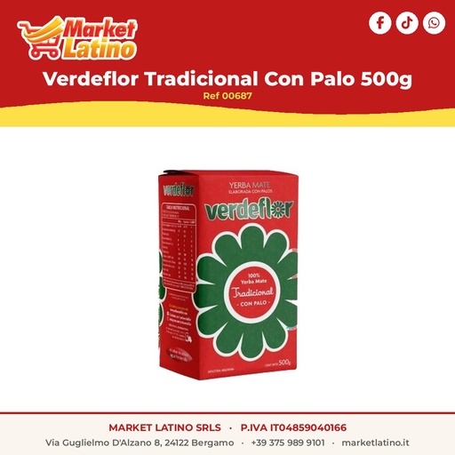 [00687] Verdeflor Tradizionale Con Palo 500g