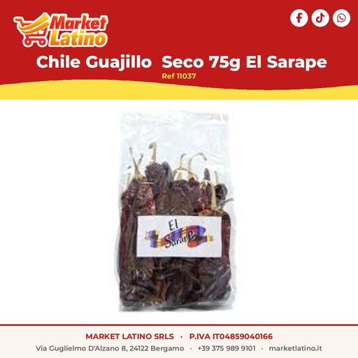 [11037] Peperoncino Guajillo Secco 75g El Sarape