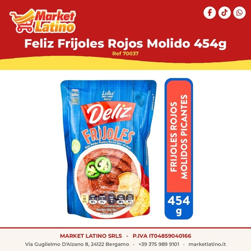 [70037] Feliz Fagioli Rossi Macinati 454g