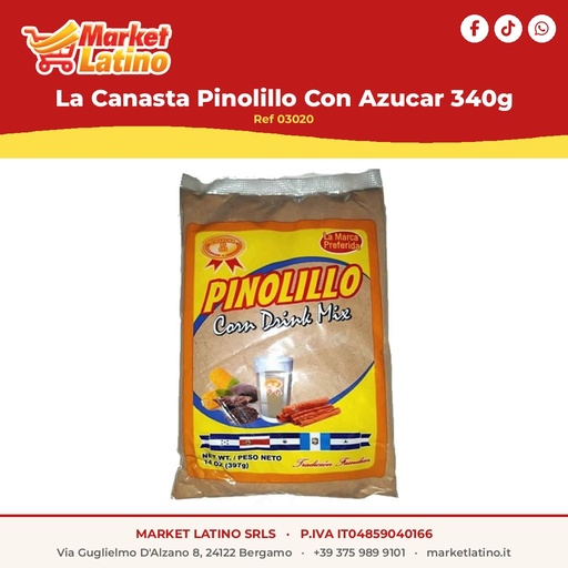 [03020] La Canasta Pinolillo Con Zucchero 340g