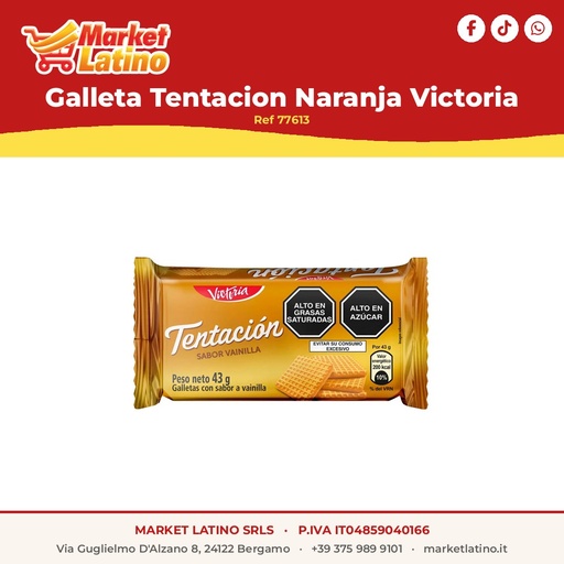 [77613] Galleta Tentacion Arancia Victoria