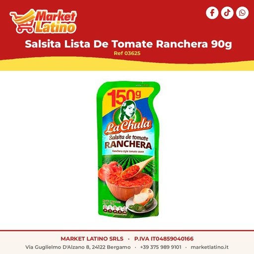 [03625] Salsita Lista Di Pomodoro Ranchera 90g