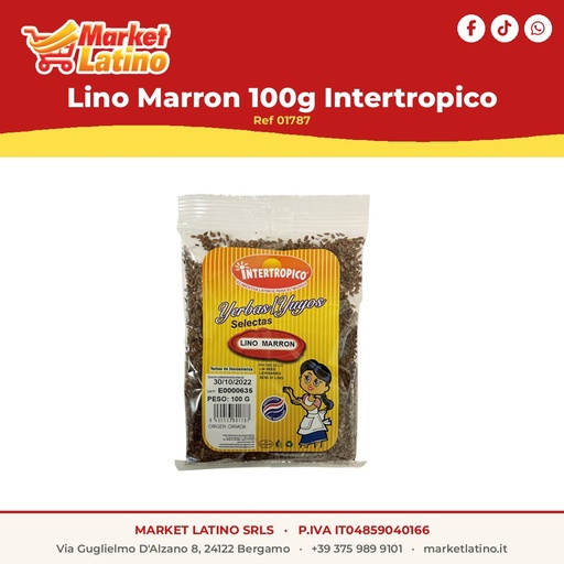 [01787] Lino Marron 100g Intertropico