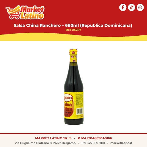 [05287] Salsa Cina Ranchero – 680ml (Repubblica Dominicana)