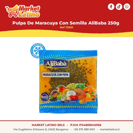 [72901] Pulpa Di Passiflora Con Semi AliBaba 250g
