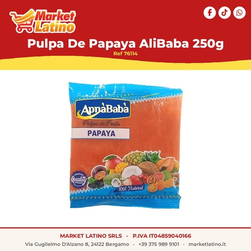 [76114] Polpa Di Papaya AliBaba 250g