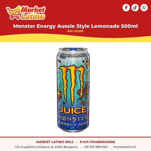 [42065] Monster Energy Aussie Style Limone 500ml