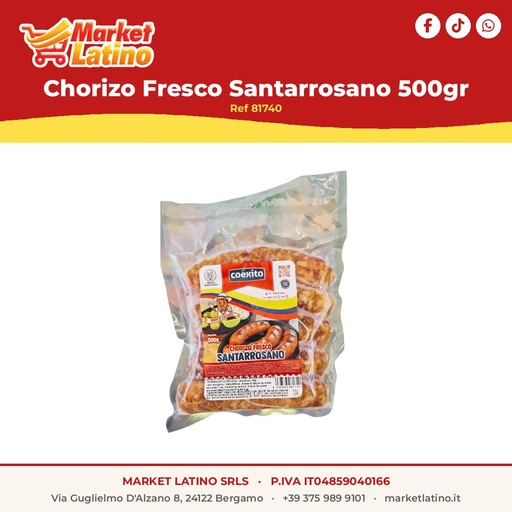 [81740] Chorizo Fresco Santarrosano 500gr