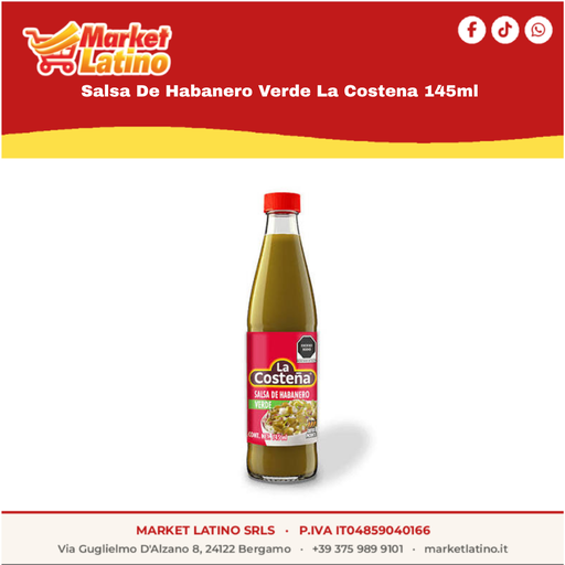 [06403] Salsa Di Habanero Verde La Costena 145ml