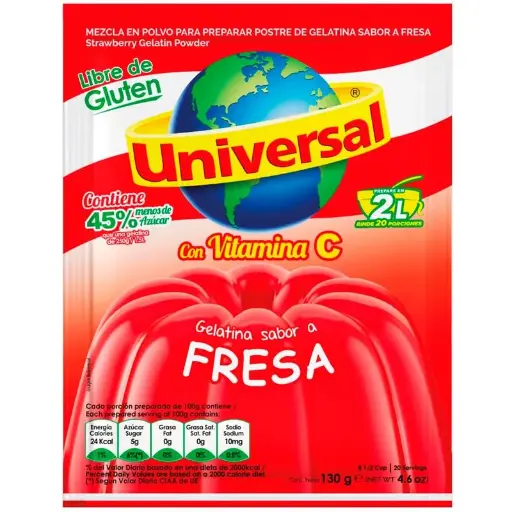 [04428] Gelatina Universal Sabor Fresa 130gr